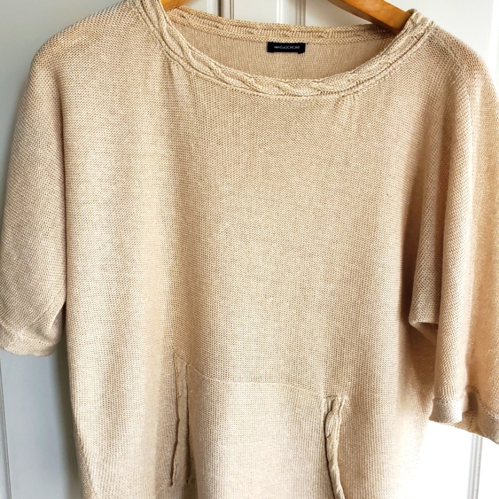 100% Linen Knit Top